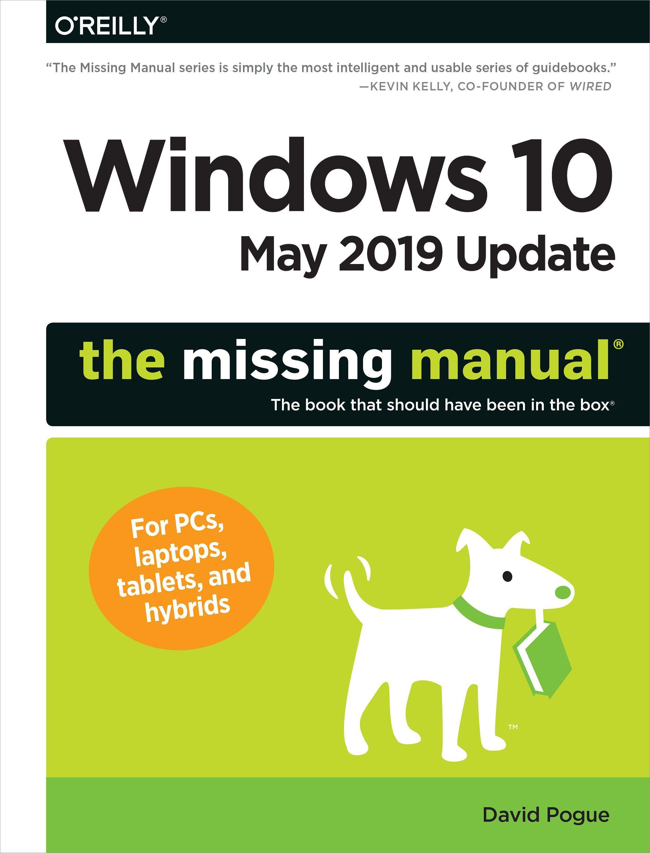 Vorderes Coverbild Windows 10 May 2019 Update: The Missing Manual