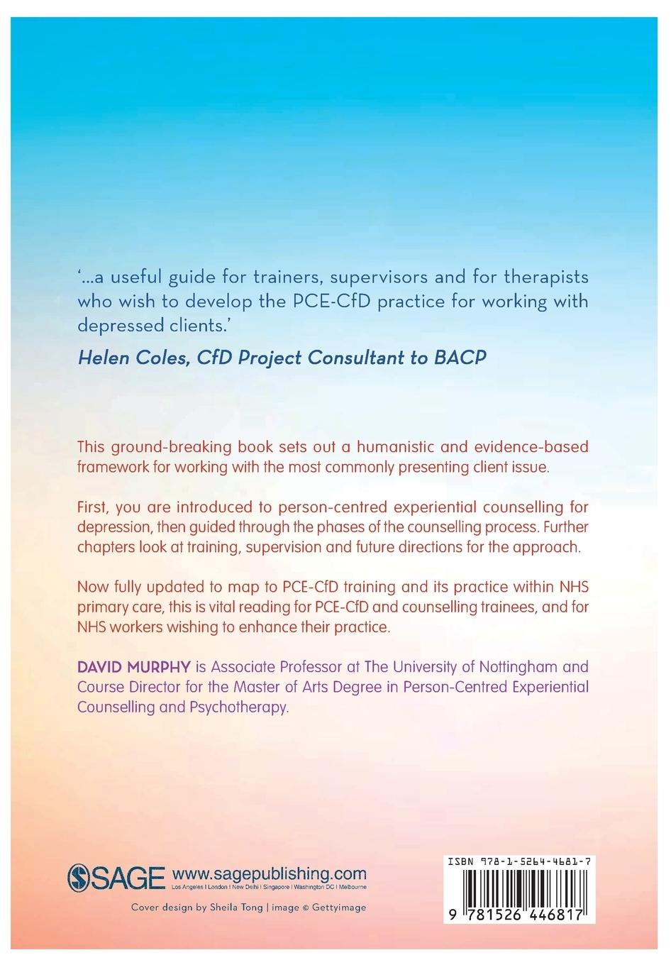 Rückseitencover Person-Centred Experiential Counselling for Depression