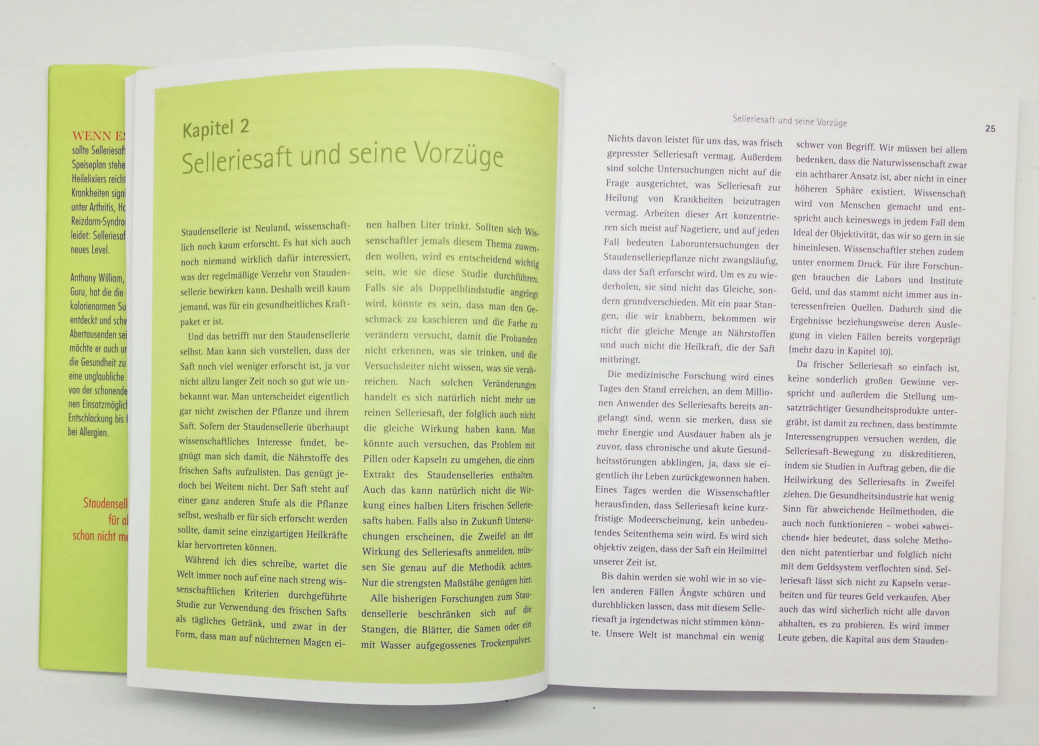 Beispielinhalt (Bild) Selleriesaft