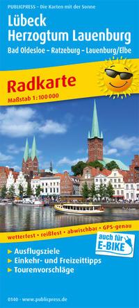 Vorderes Coverbild Lübeck - Herzogtum Lauenburg, Bad Oldesloe - Ratzeburg - Lauenburg/Elbe 1:100 000