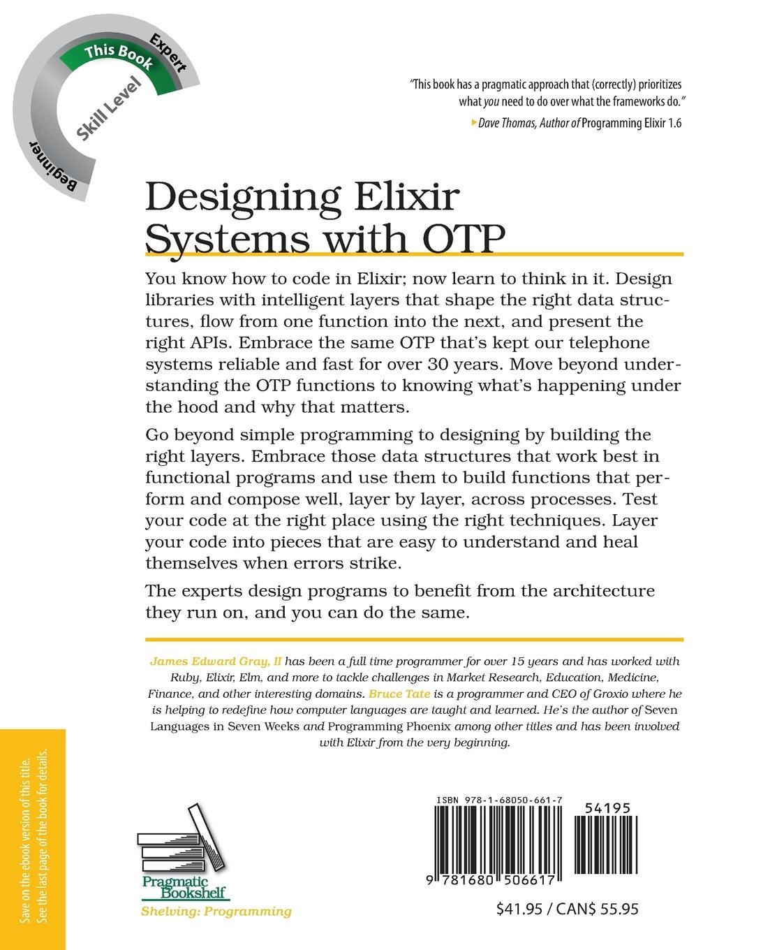 Rückseitencover Designing Elixir Systems with OTP