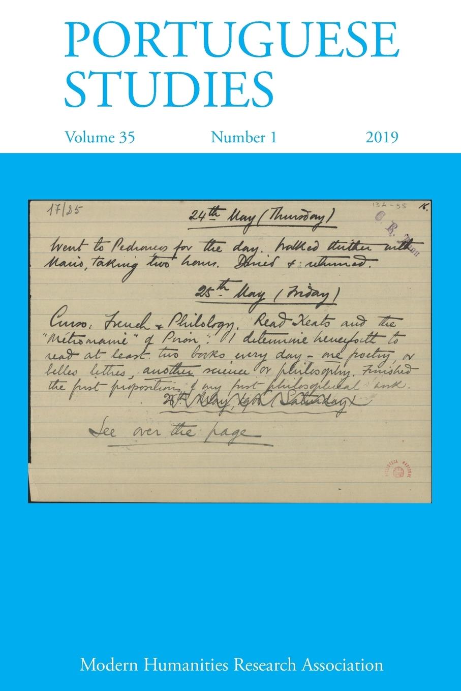 Vorderes Coverbild Portuguese Studies 35