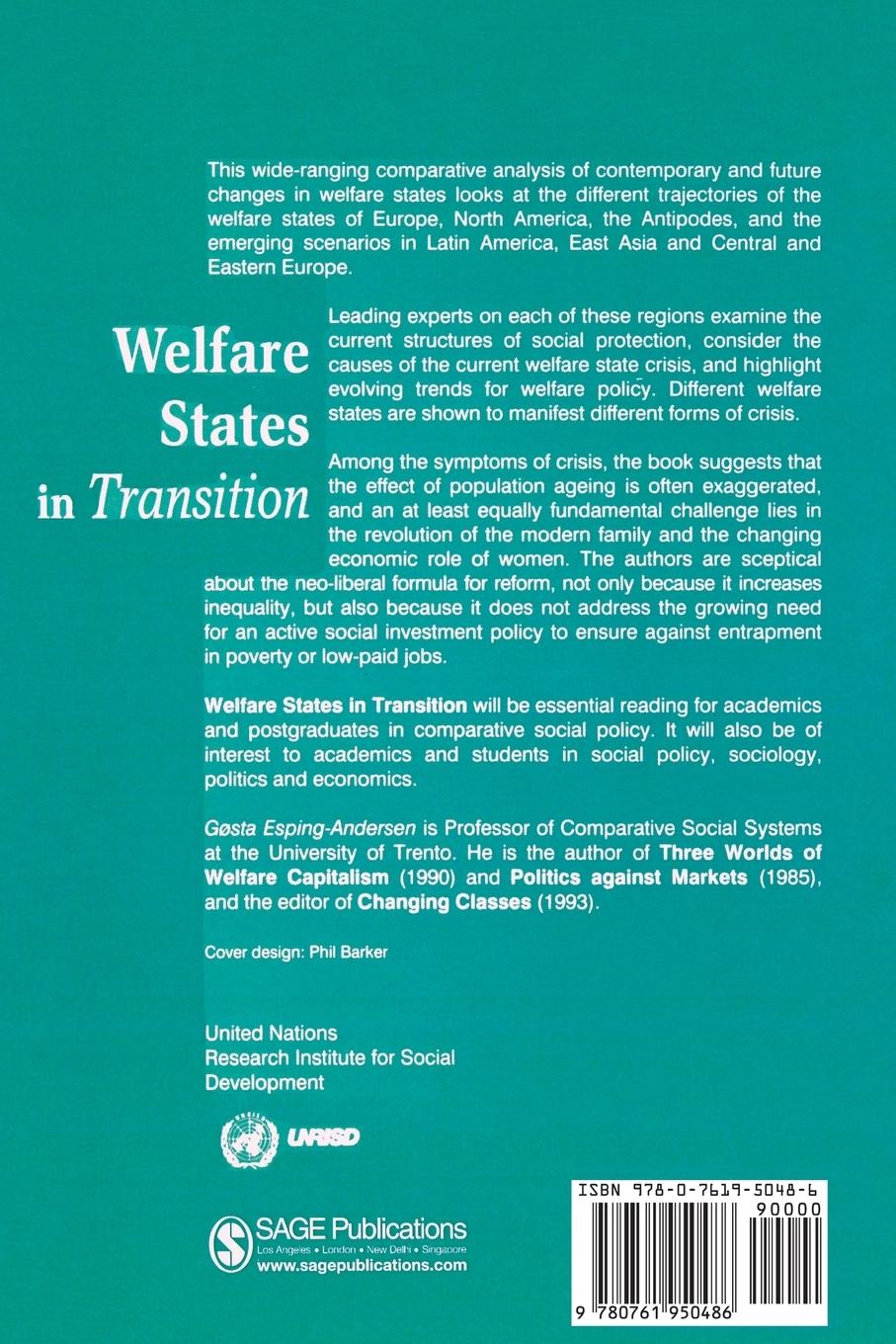 Rückseitencover Welfare States in Transition