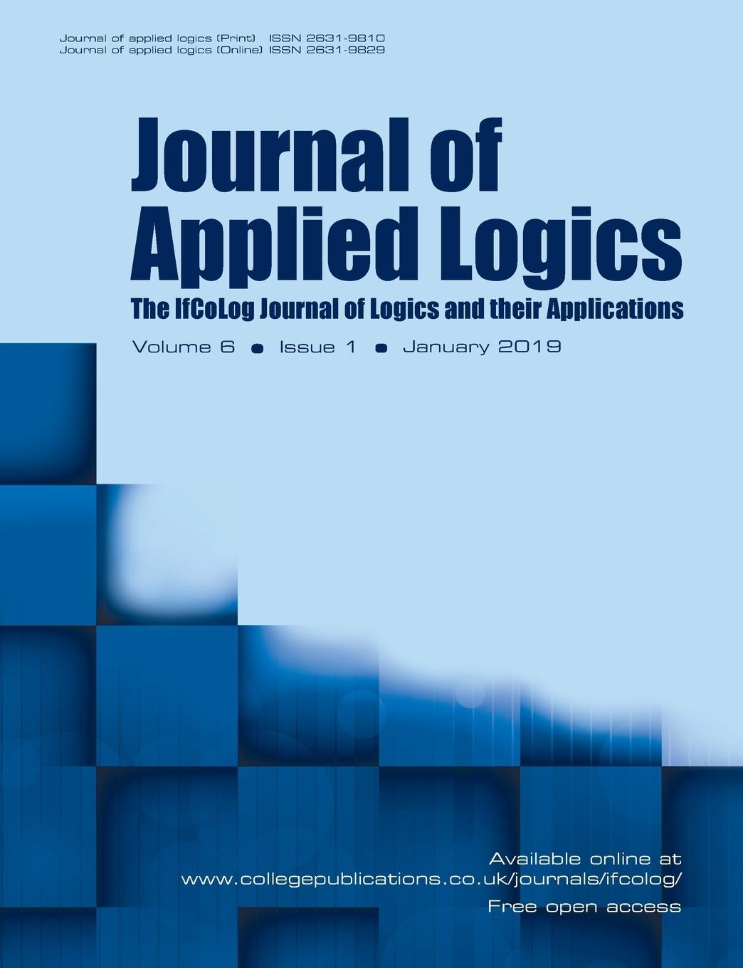 Vorderes Coverbild Journal of Applied Logics - The IfCoLog Journal of Logics and their Applications