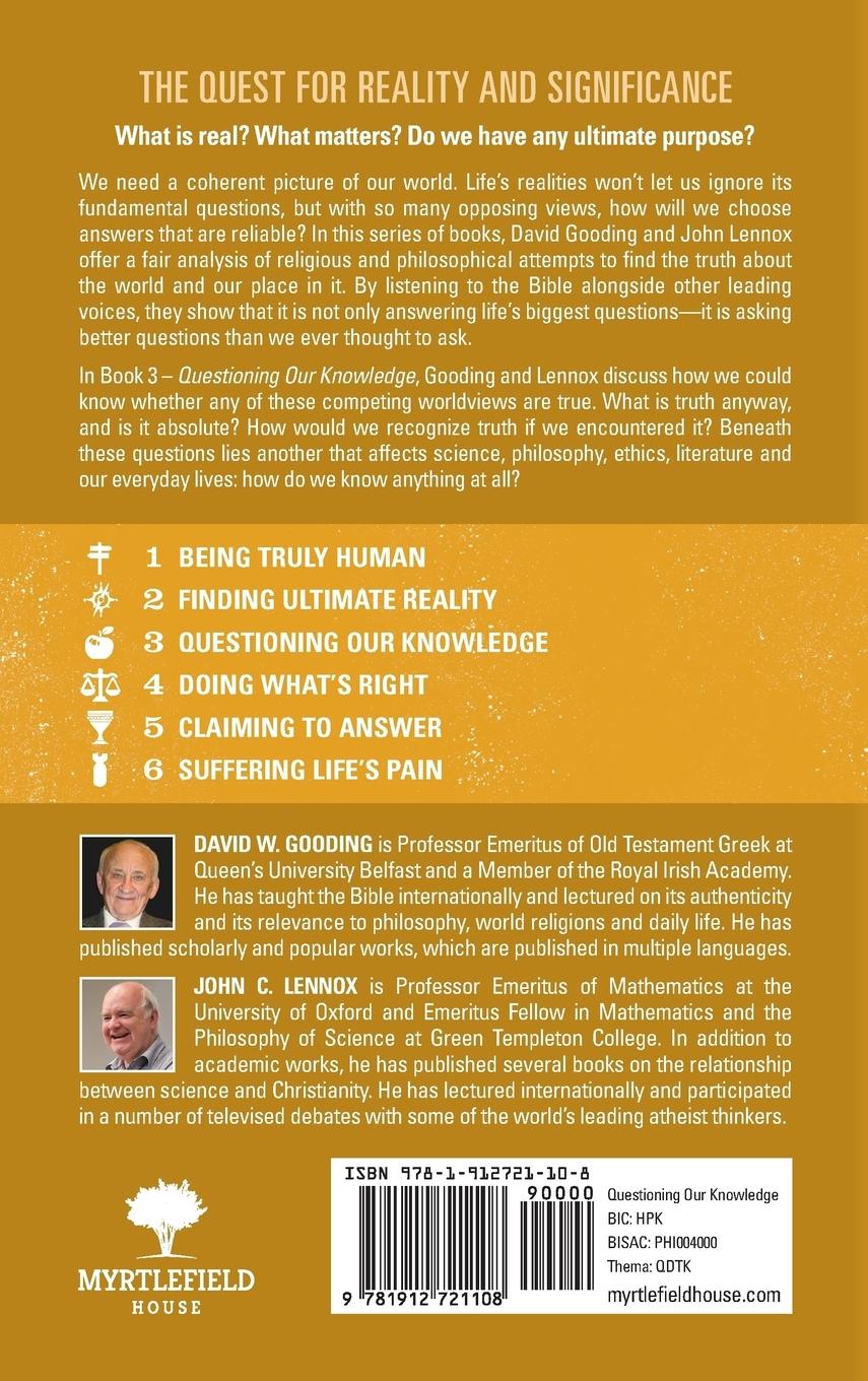 Rückseitencover Questioning Our Knowledge