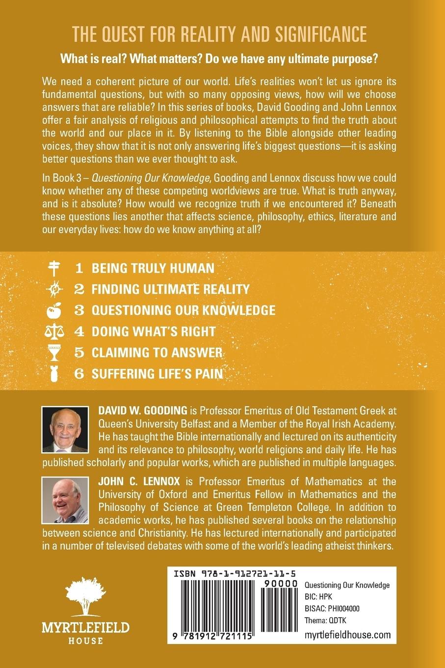 Rückseitencover Questioning Our Knowledge