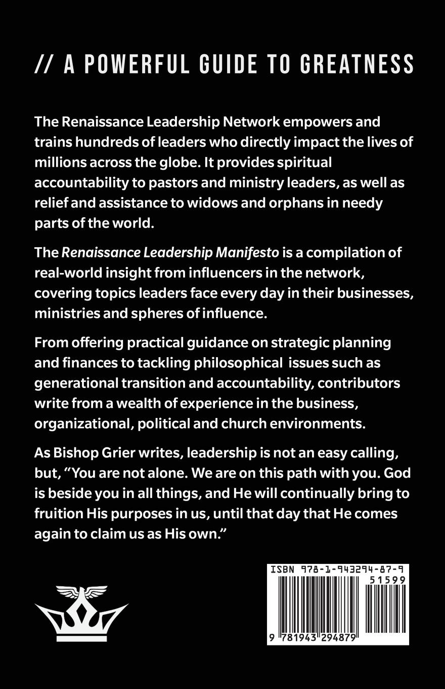Rückseitencover Renaissance Leadership Manifesto