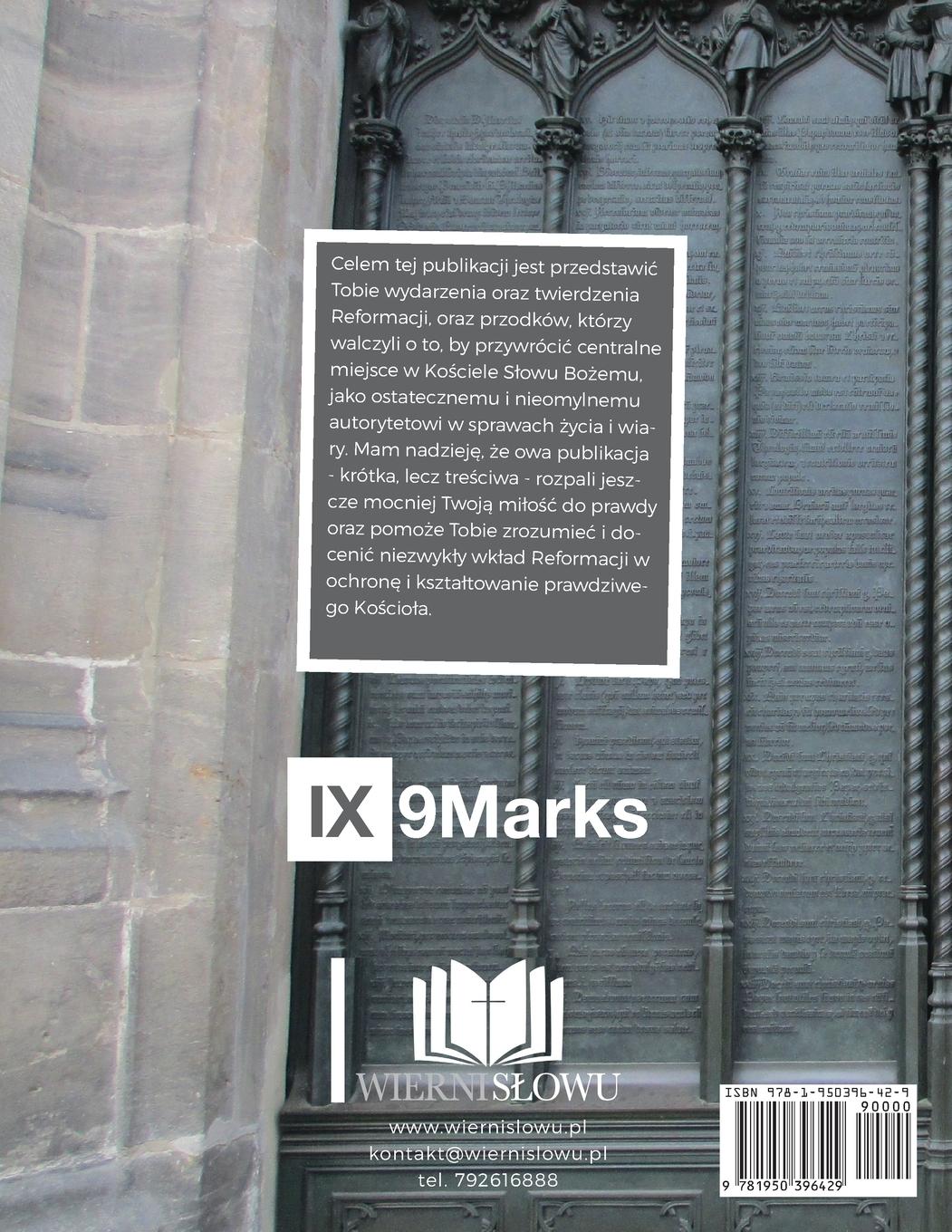 Rückseitencover The Reformation and Your Church | 9Marks Polish Journal / Reformacja i Twój Ko¿ció¿