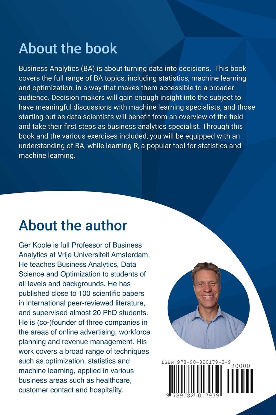 Rückseitencover An Introduction to Business Analytics