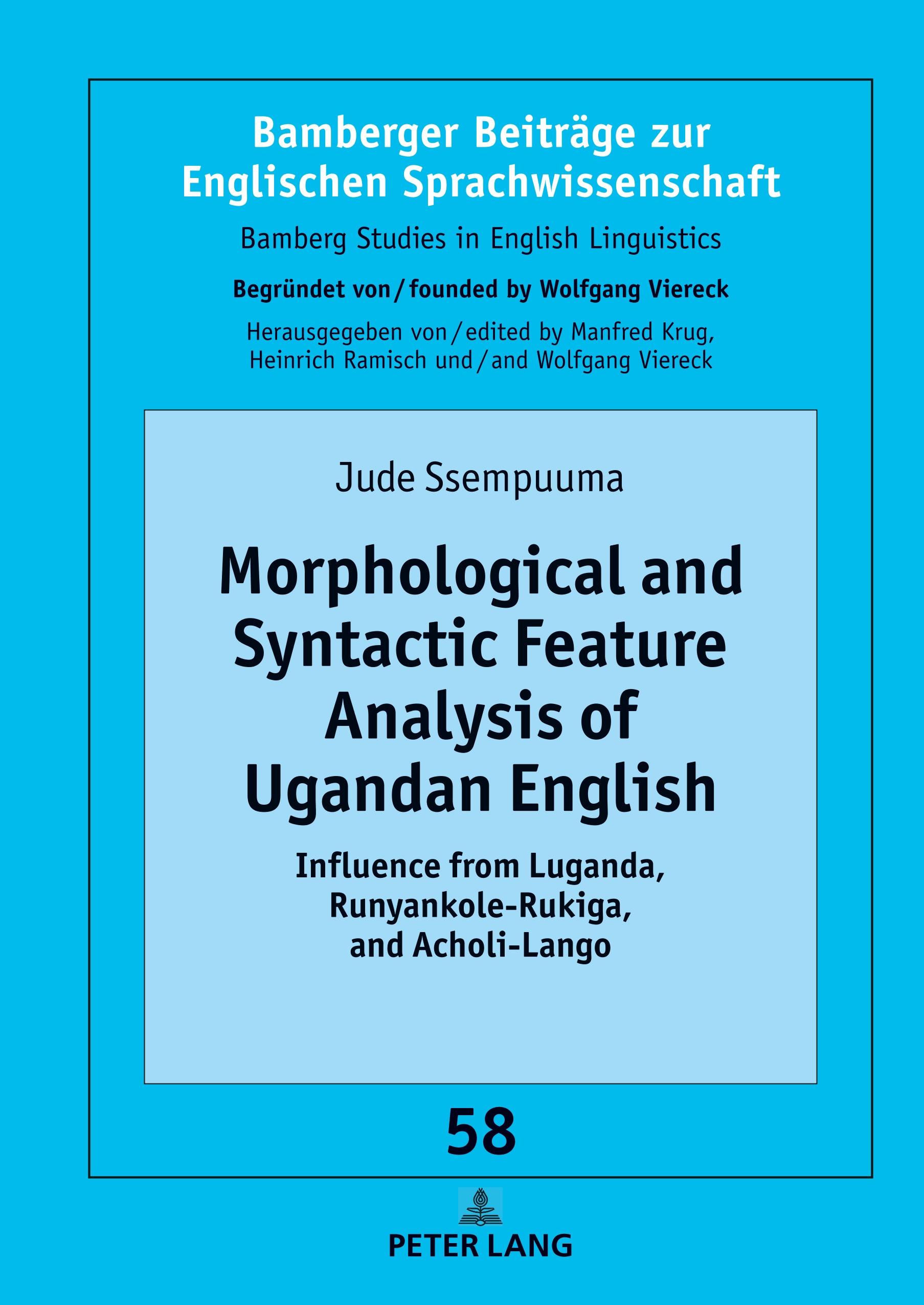 Vorderes Coverbild Morphological and Syntactic Feature Analysis of Ugandan English