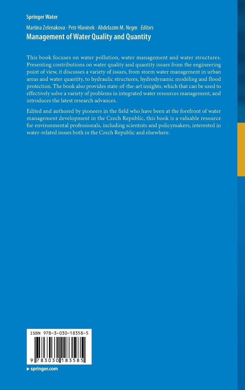 Rückseitencover Management of Water Quality and Quantity