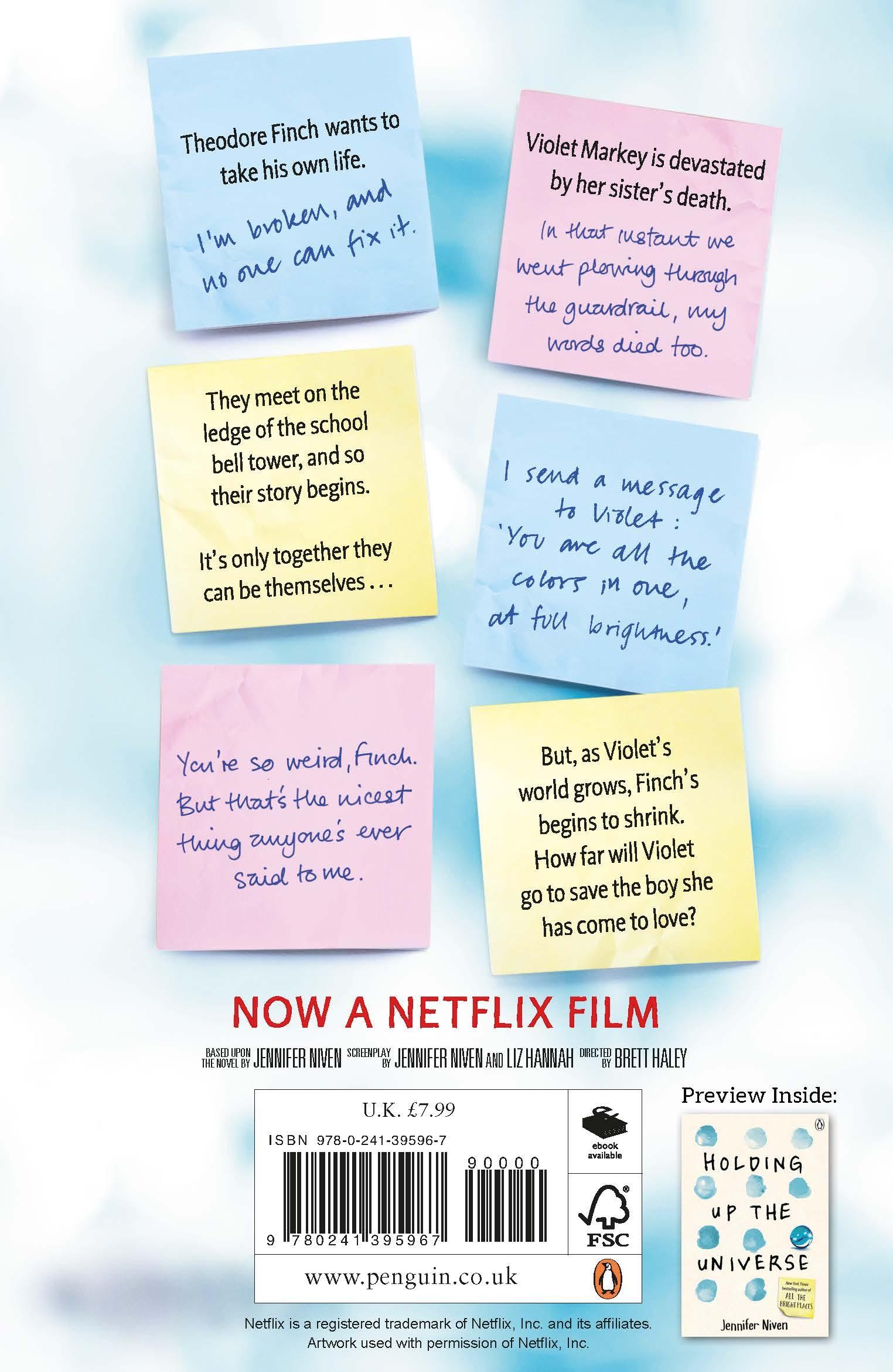 Rückseitencover All the Bright Places