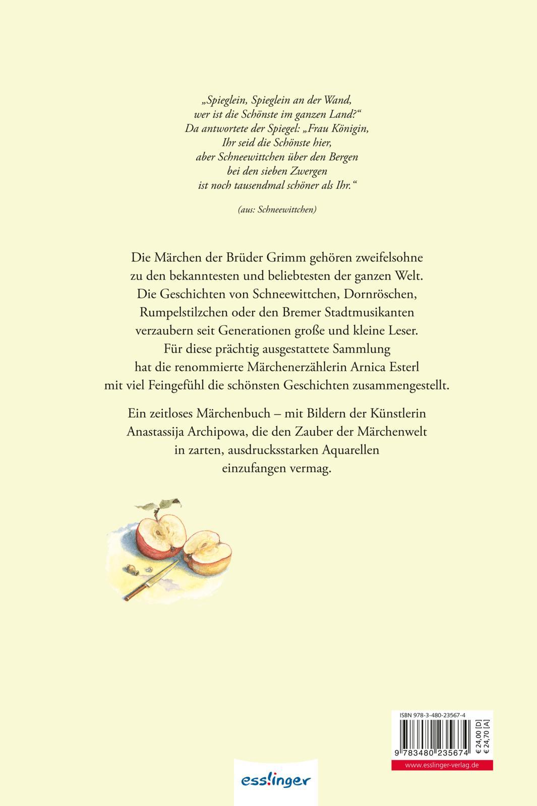 Rückseitencover Die schönsten Märchen der Brüder Grimm