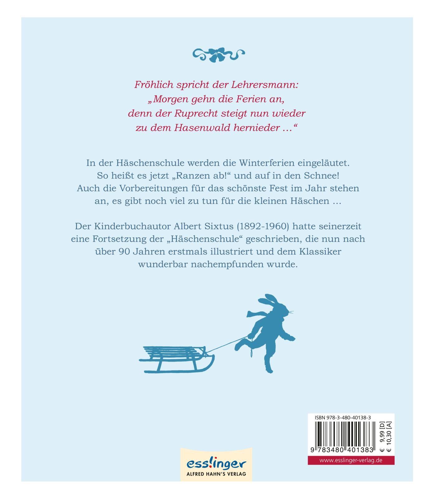 Rückseitencover Die Häschenschule 5: Winter in der Häschenschule