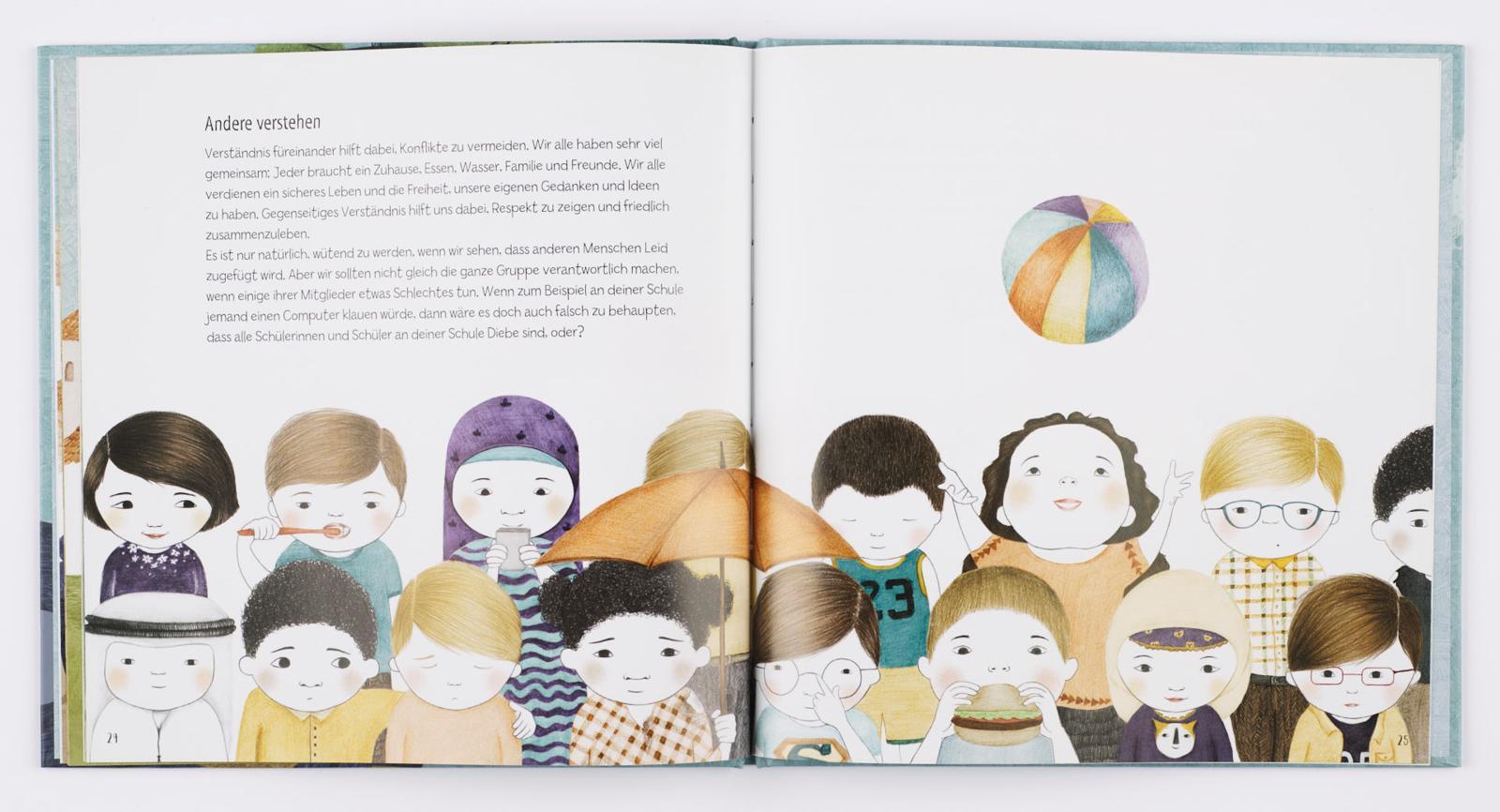 Beispielinhalt (Bild) Weltkugel 3: Wie ist es, wenn es Krieg gibt?