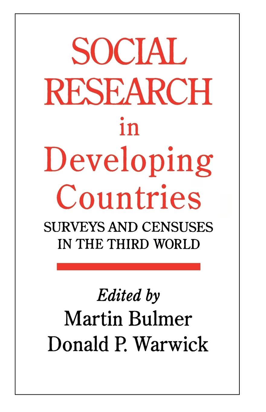 Vorderes Coverbild Social Research In Developing Countries