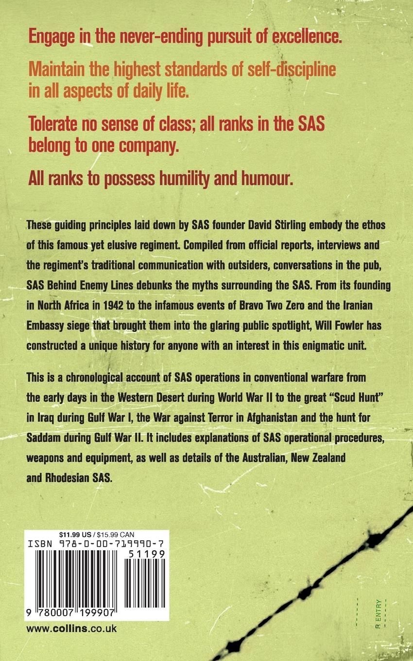 Rückseitencover SAS Behind Enemy Lines