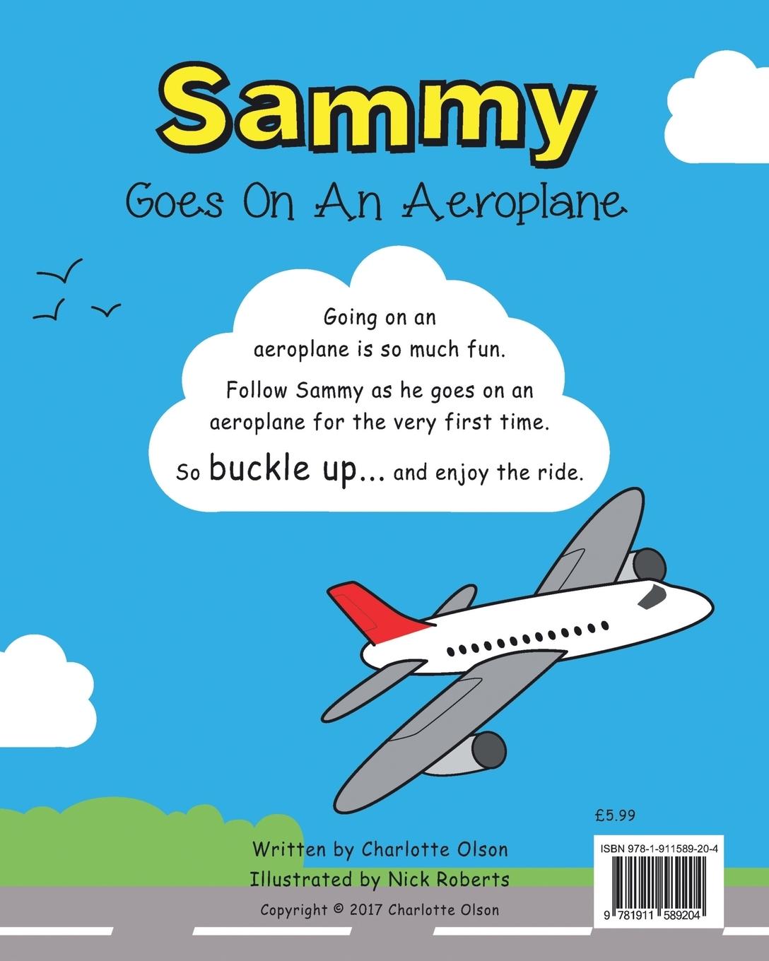 Rückseitencover Sammy goes on an aeroplane
