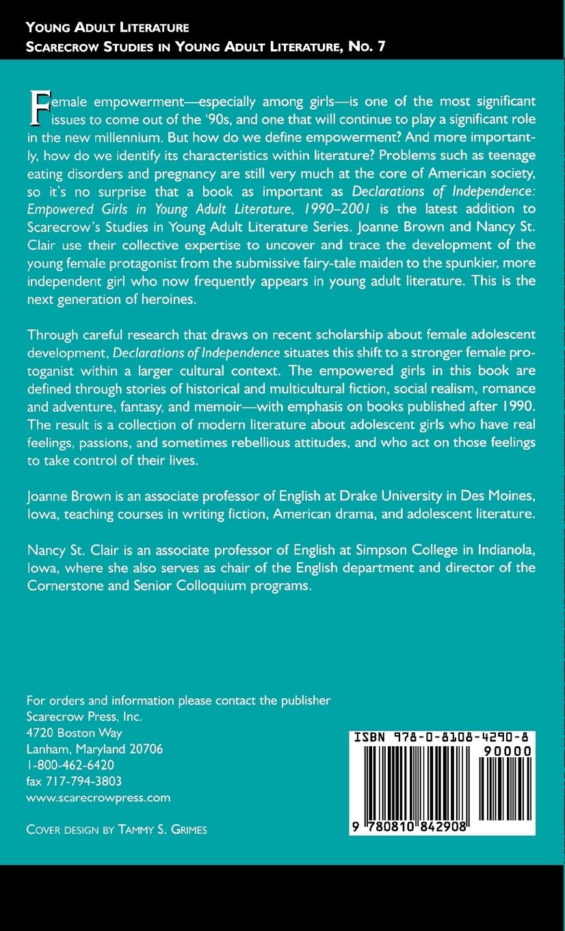 Rückseitencover Declarations of Independence