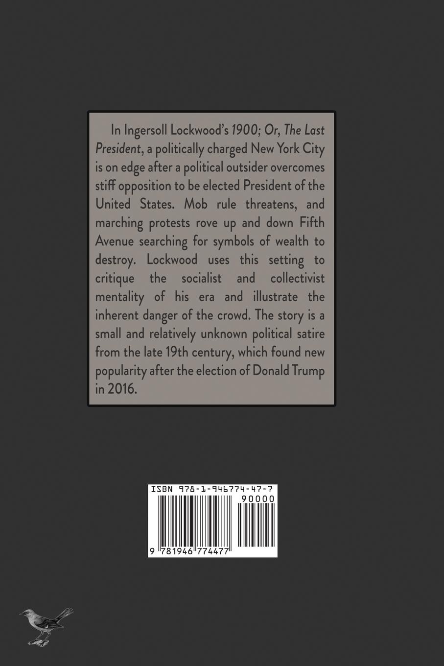 Rückseitencover 1900; Or, The Last President