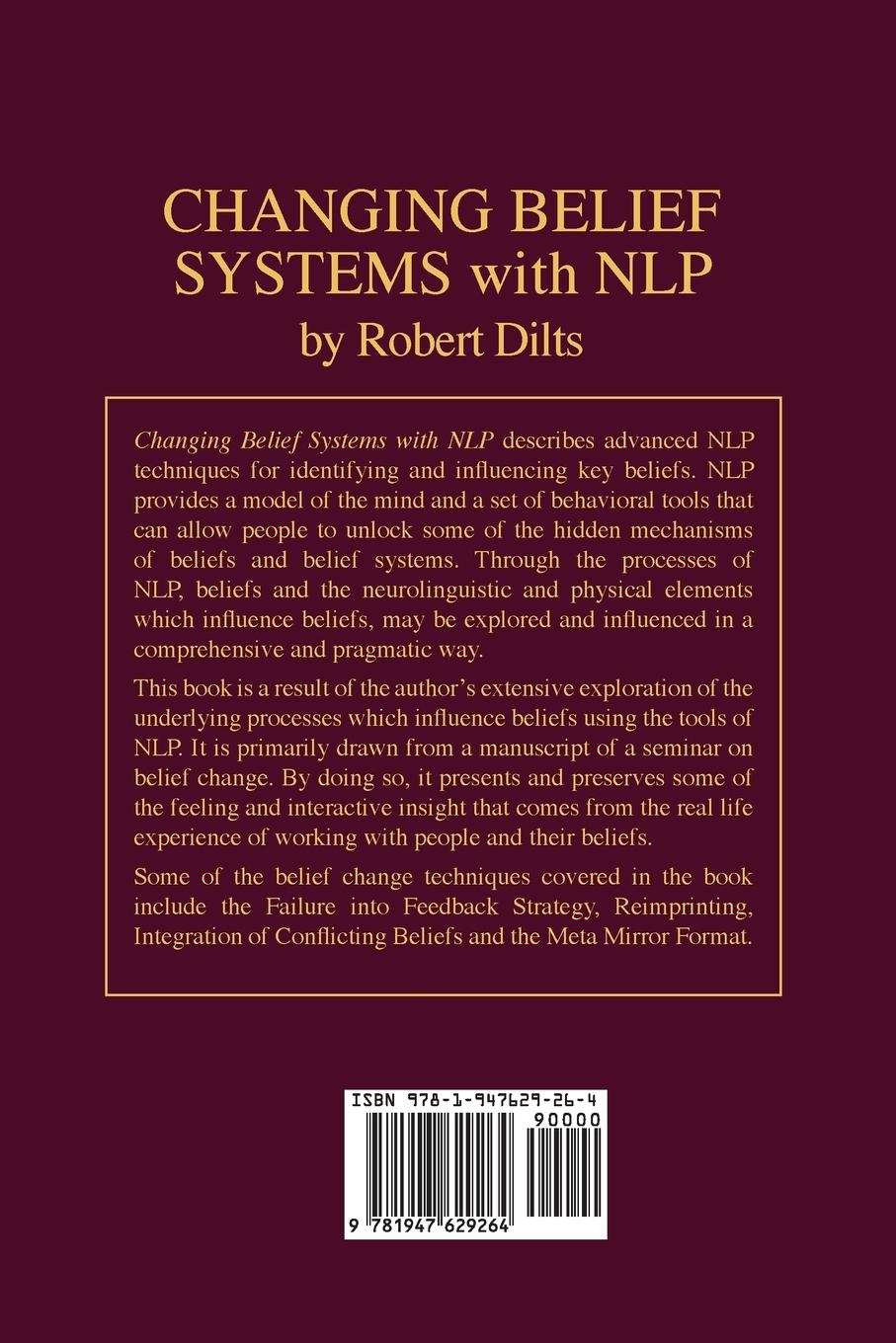 Rückseitencover Changing Belief Systems With NLP