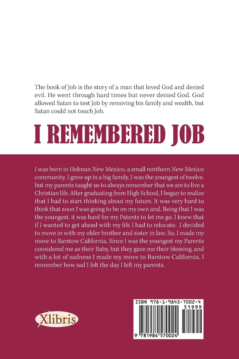 Rückseitencover I Remembered Job