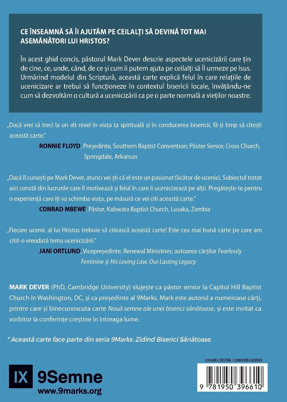 Rückseitencover Discipling / Ucenicizarea