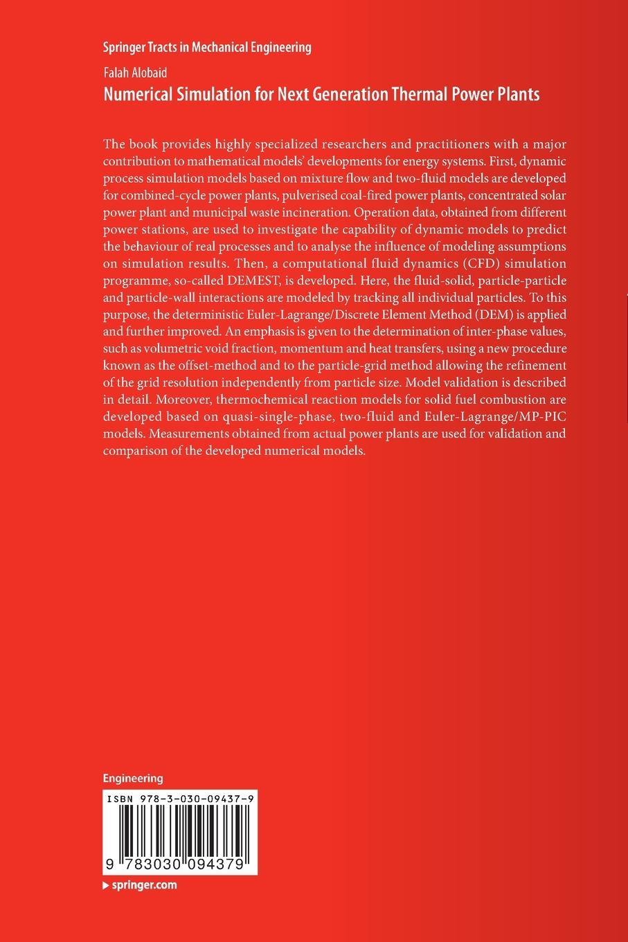 Rückseitencover Numerical Simulation for Next Generation Thermal Power Plants