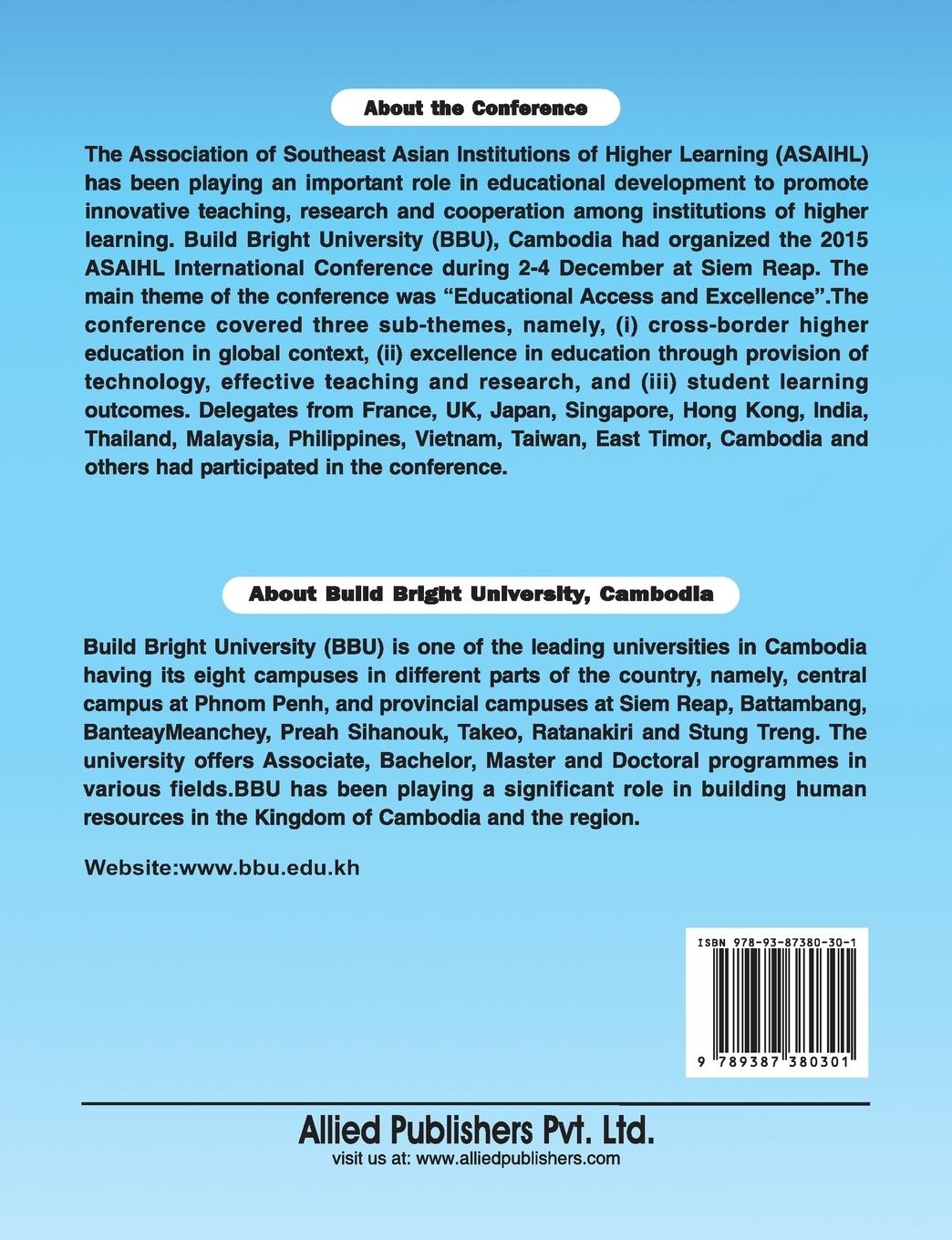 Rückseitencover Educational Access and Excellence