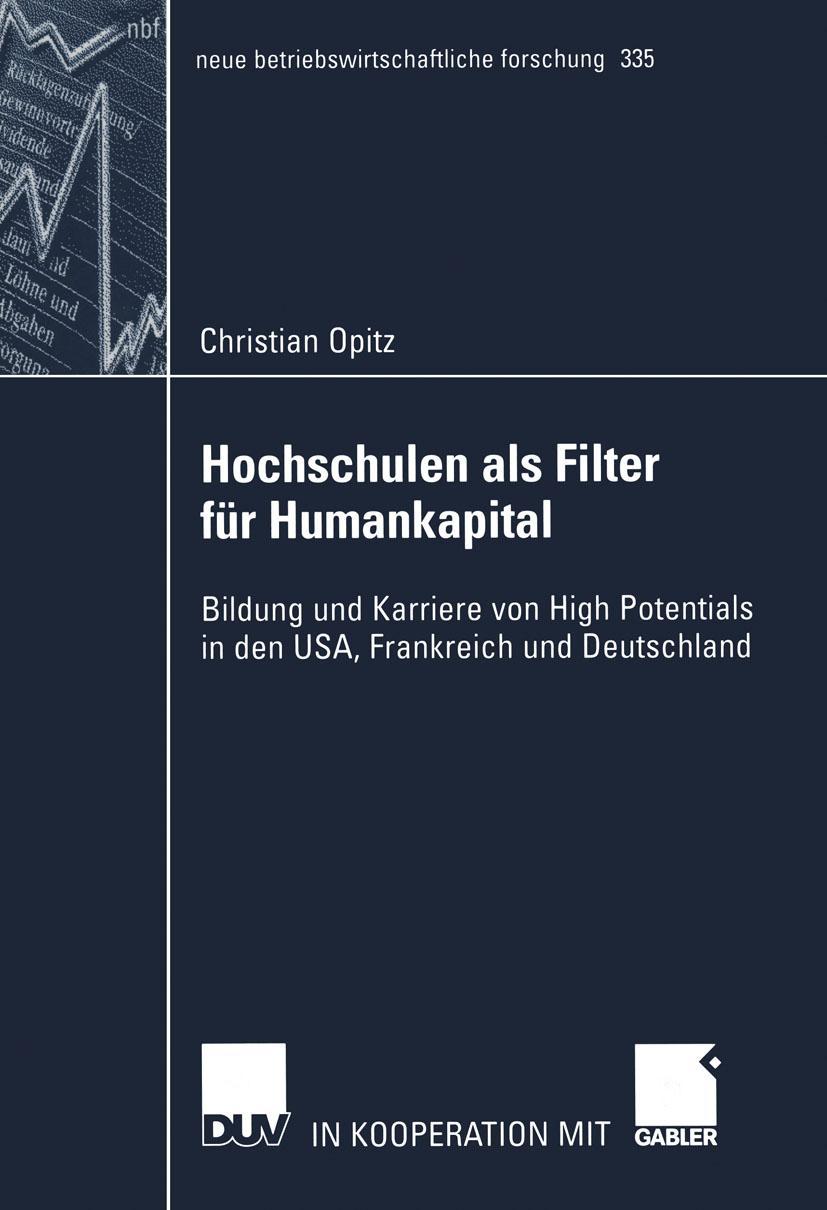 Vorderes Coverbild Hochschulen als Filter für Humankapital