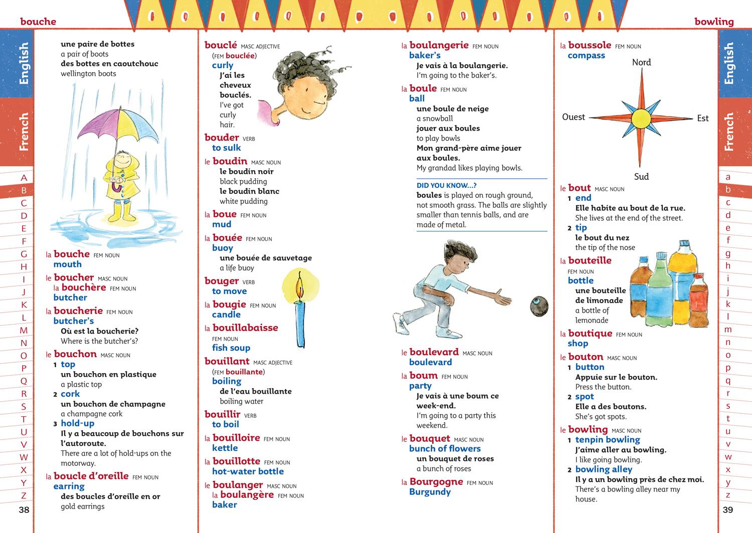Beispielinhalt (Bild) Primary French Dictionary