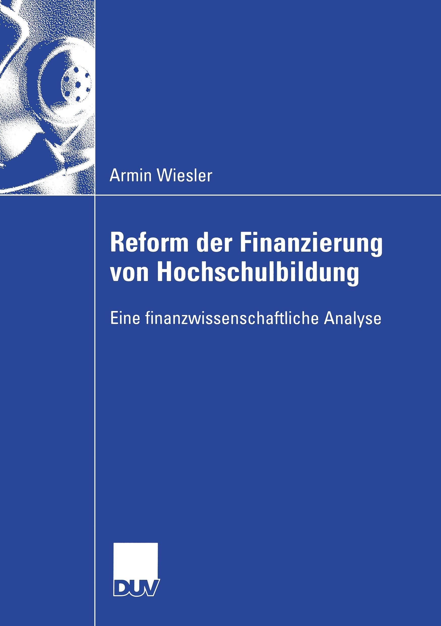 Vorderes Coverbild Reform der Finanzierung von Hochschulbildung