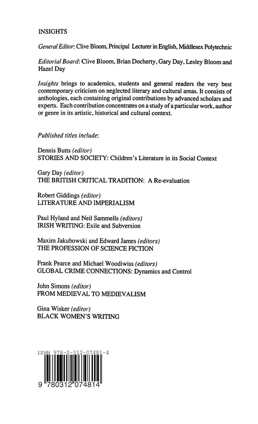 Rückseitencover The British Critical Tradition