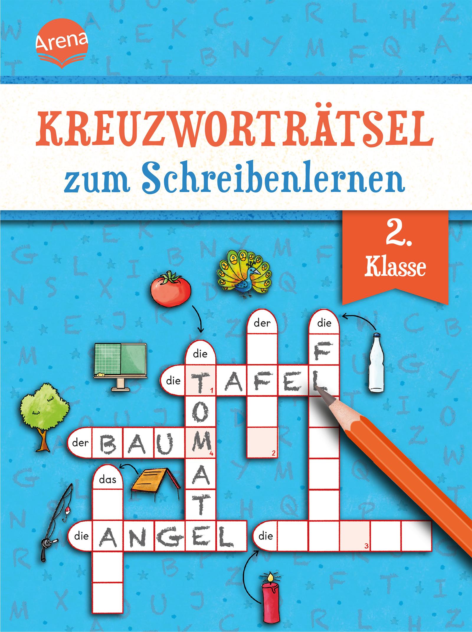 Vorderes Coverbild Kreuzworträtsel zum Schreibenlernen. 2. Klasse