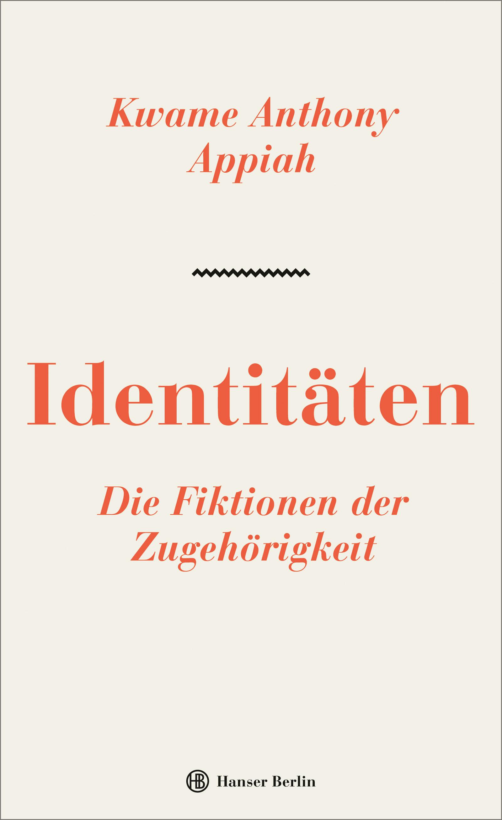 Vorderes Coverbild Identitäten. Die Fiktionen der Zugehörigkeit