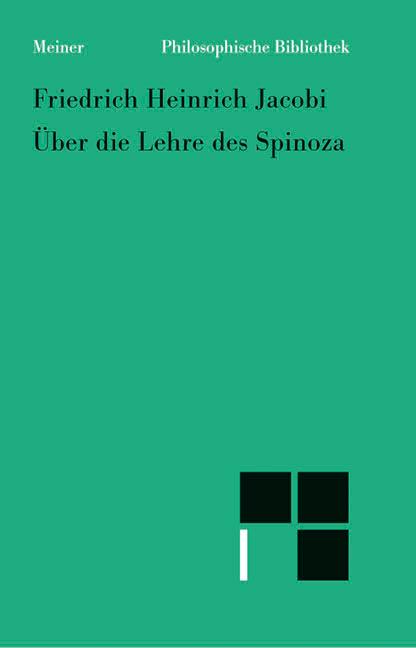 Vorderes Coverbild Über die Lehre des Spinoza in Briefen an den Herrn Moses Mendelssohn
