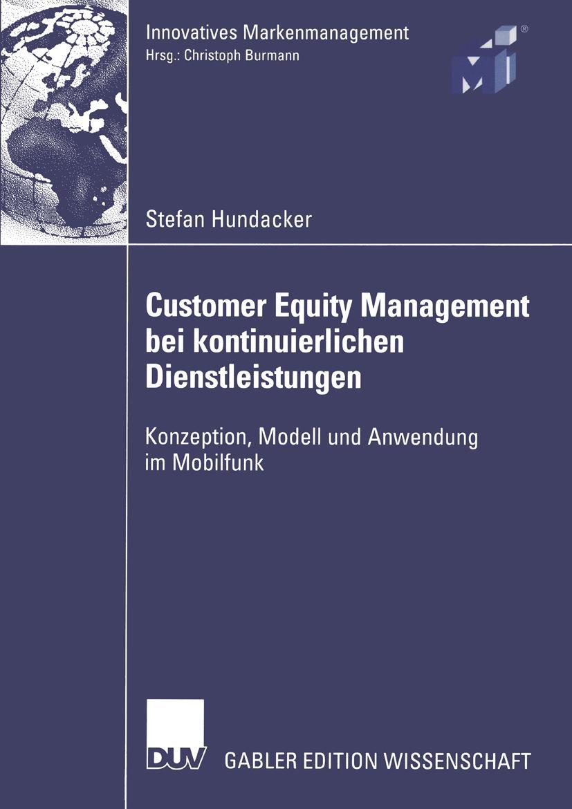 Vorderes Coverbild Customer Equity Management bei kontinuierlichen Dienstleistungen