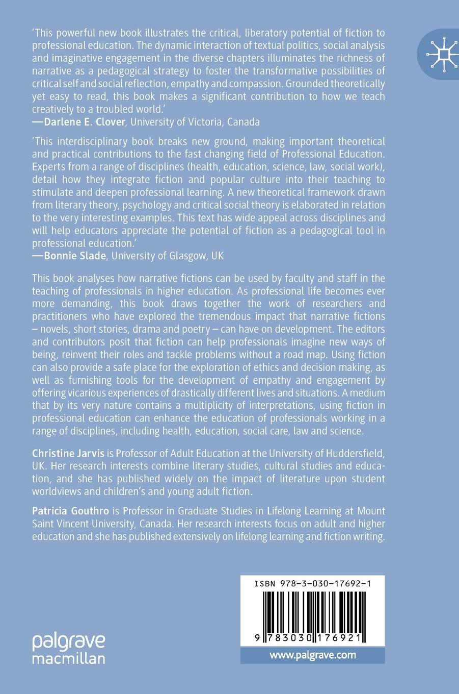 Rückseitencover Professional Education with Fiction Media