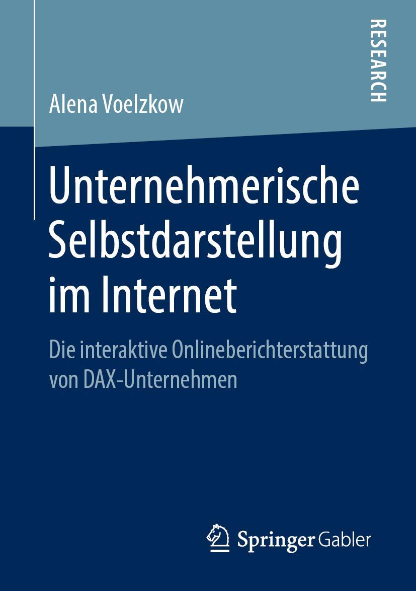 Vorderes Coverbild Unternehmerische Selbstdarstellung im Internet