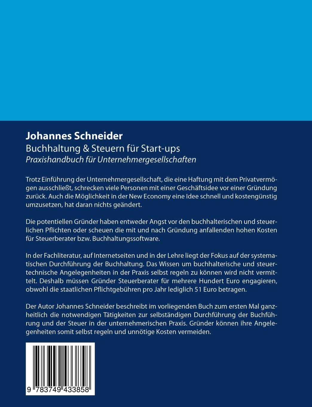 Rückseitencover Buchhaltung & Steuern für Start-ups