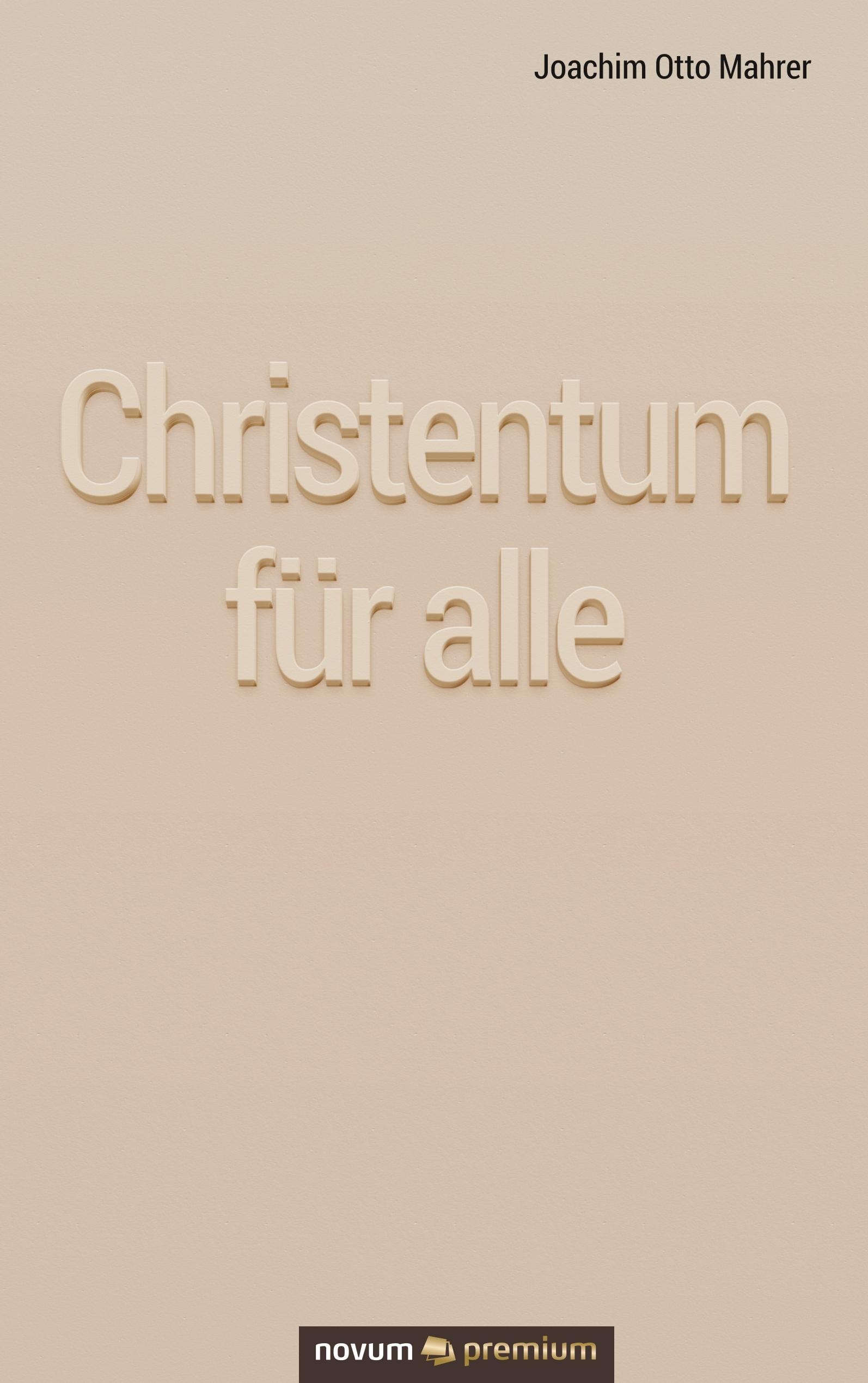 Vorderes Coverbild Christentum für alle