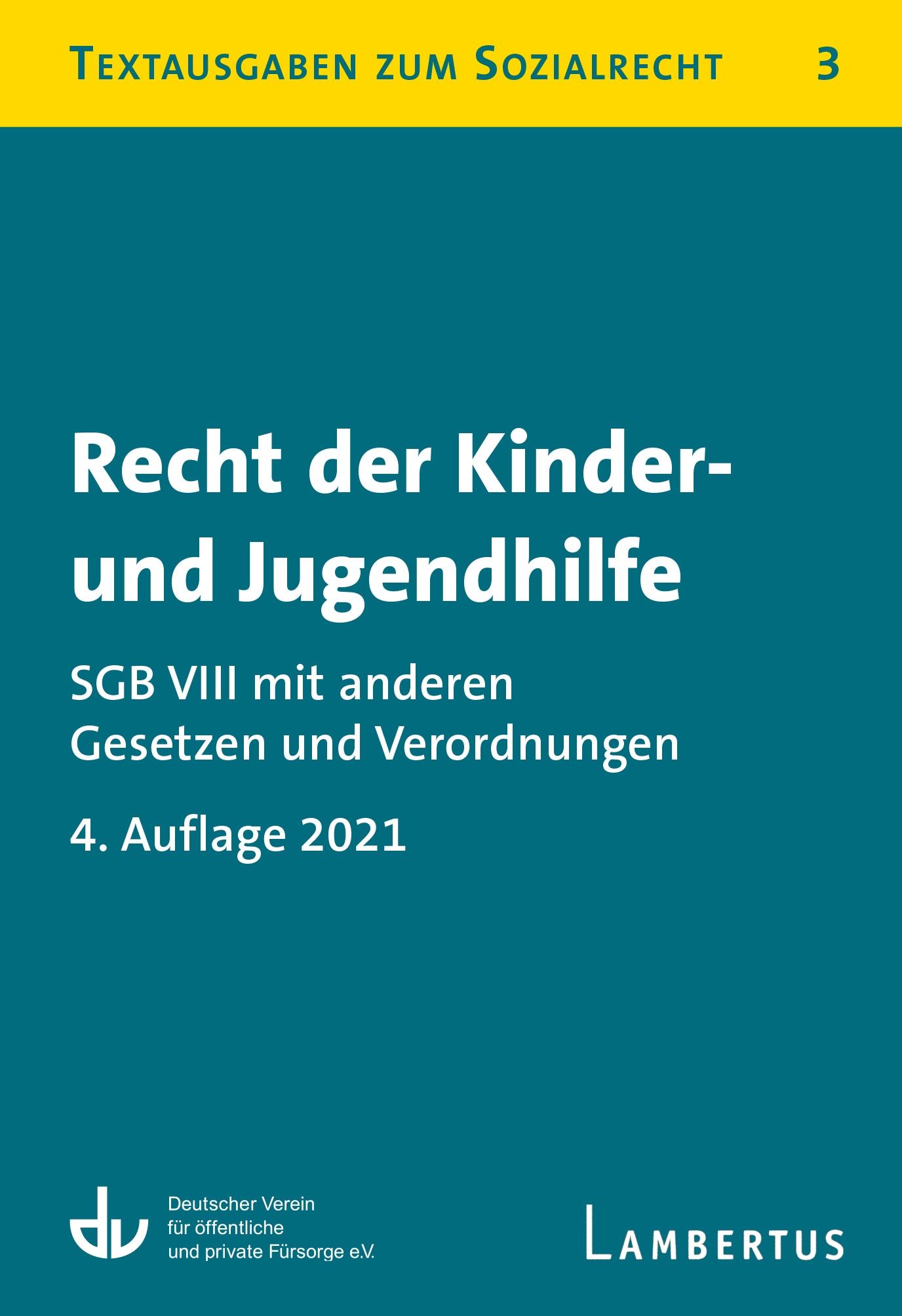 Vorderes Coverbild Recht der Kinder- und Jugendhilfe - SGB VIII mit anderen Gesetzen und Verordnungen