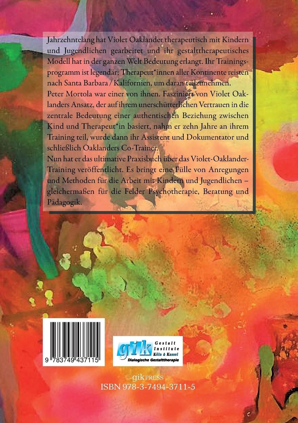 Rückseitencover Einführung in die Gestalttherapie mit Kindern und Jugendlichen