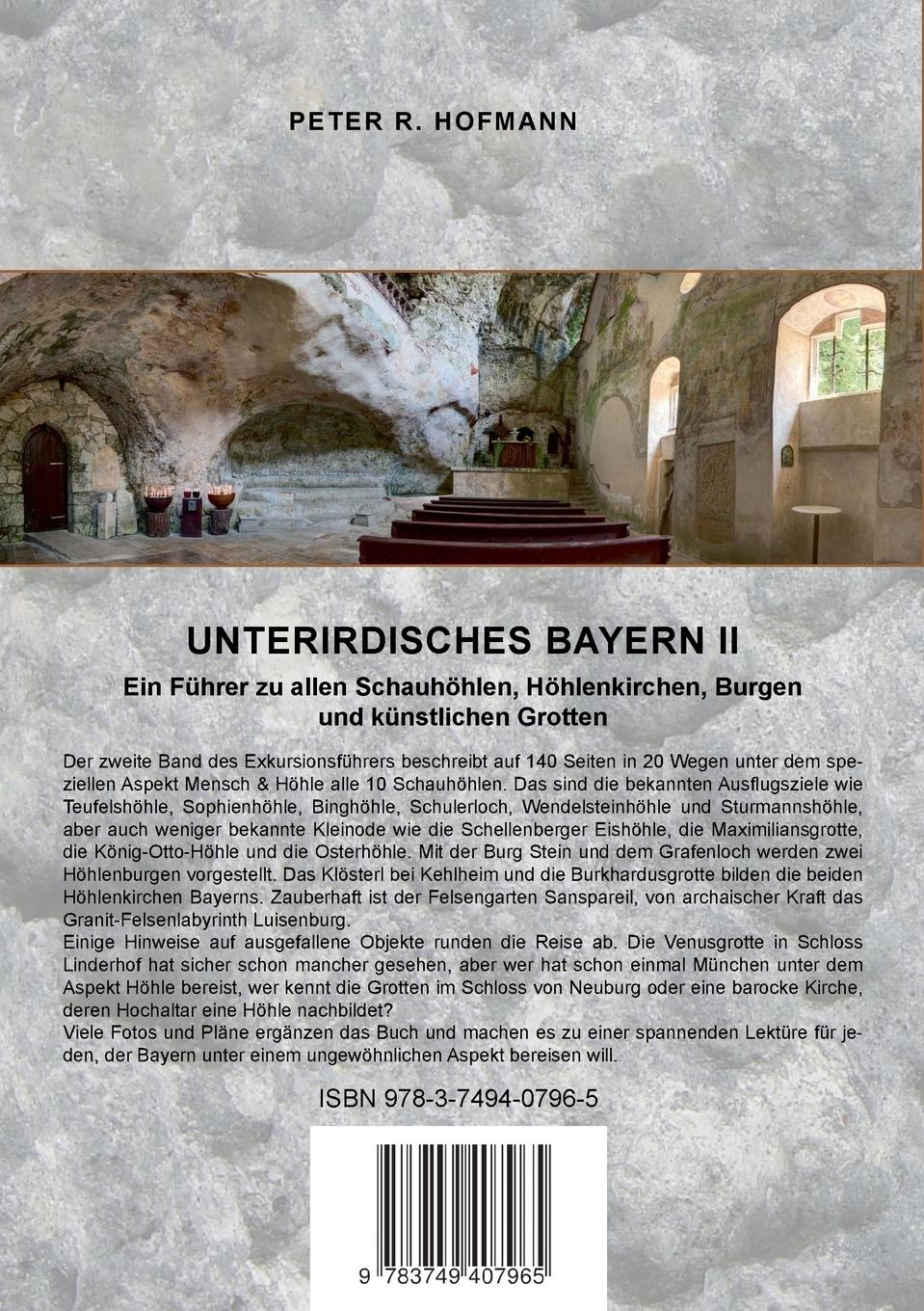 Rückseitencover Unterirdisches Bayern II