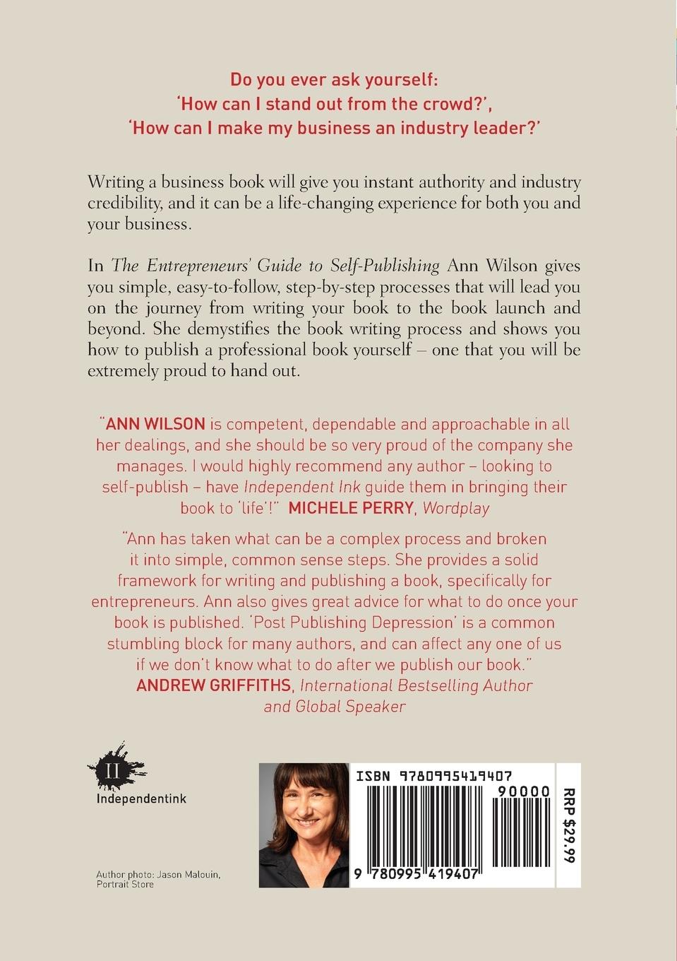 Rückseitencover The Entrepreneurs' Guide to Self-Publishing