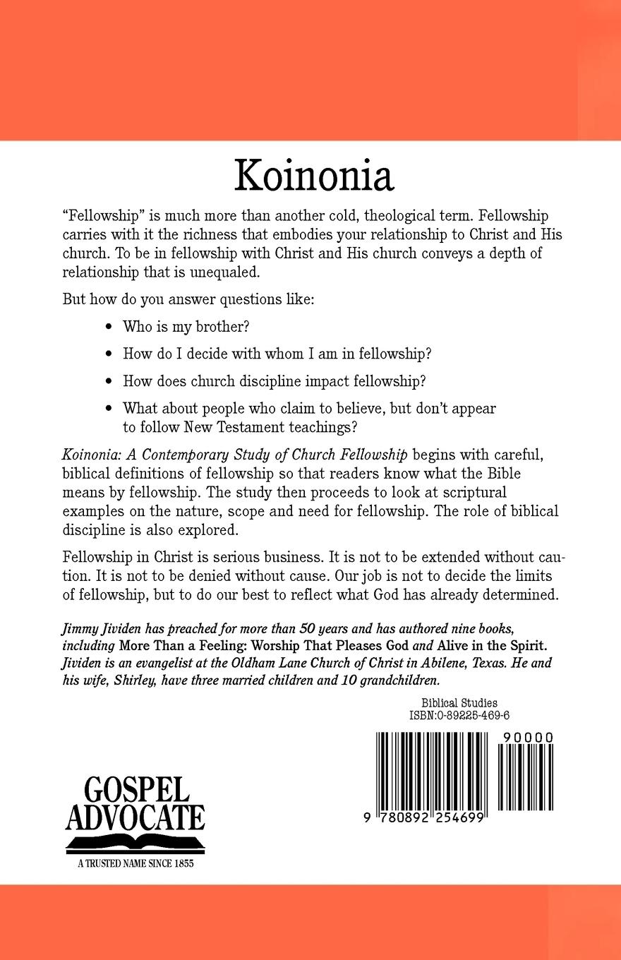 Rückseitencover Koinonia