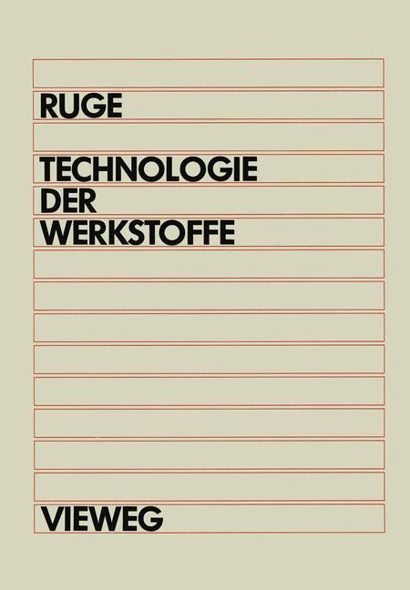 Vorderes Coverbild Technologie der Werkstoffe