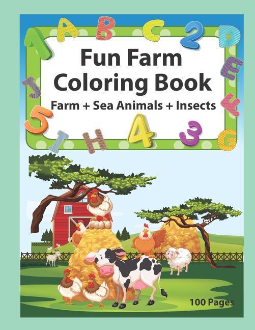 Vorderes Coverbild Fun Farm Coloring Book