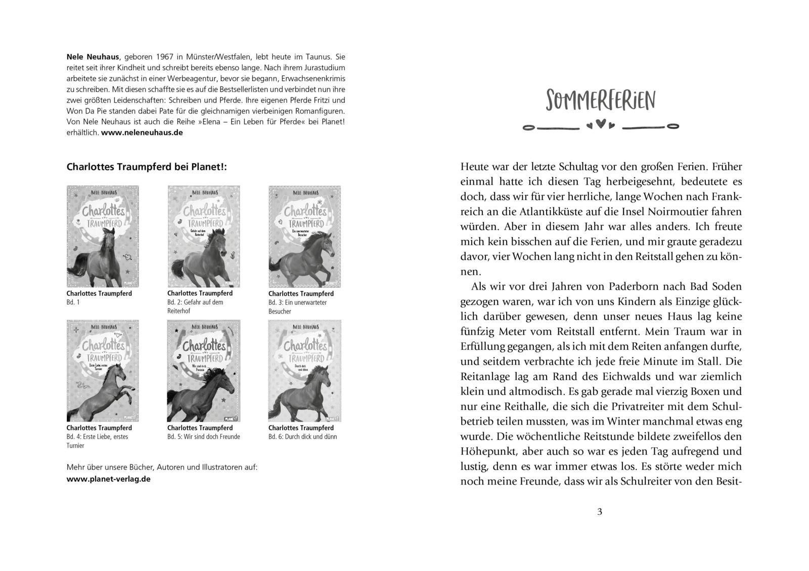 Beispielinhalt (Bild) Charlottes Traumpferd 1: Charlottes Traumpferd