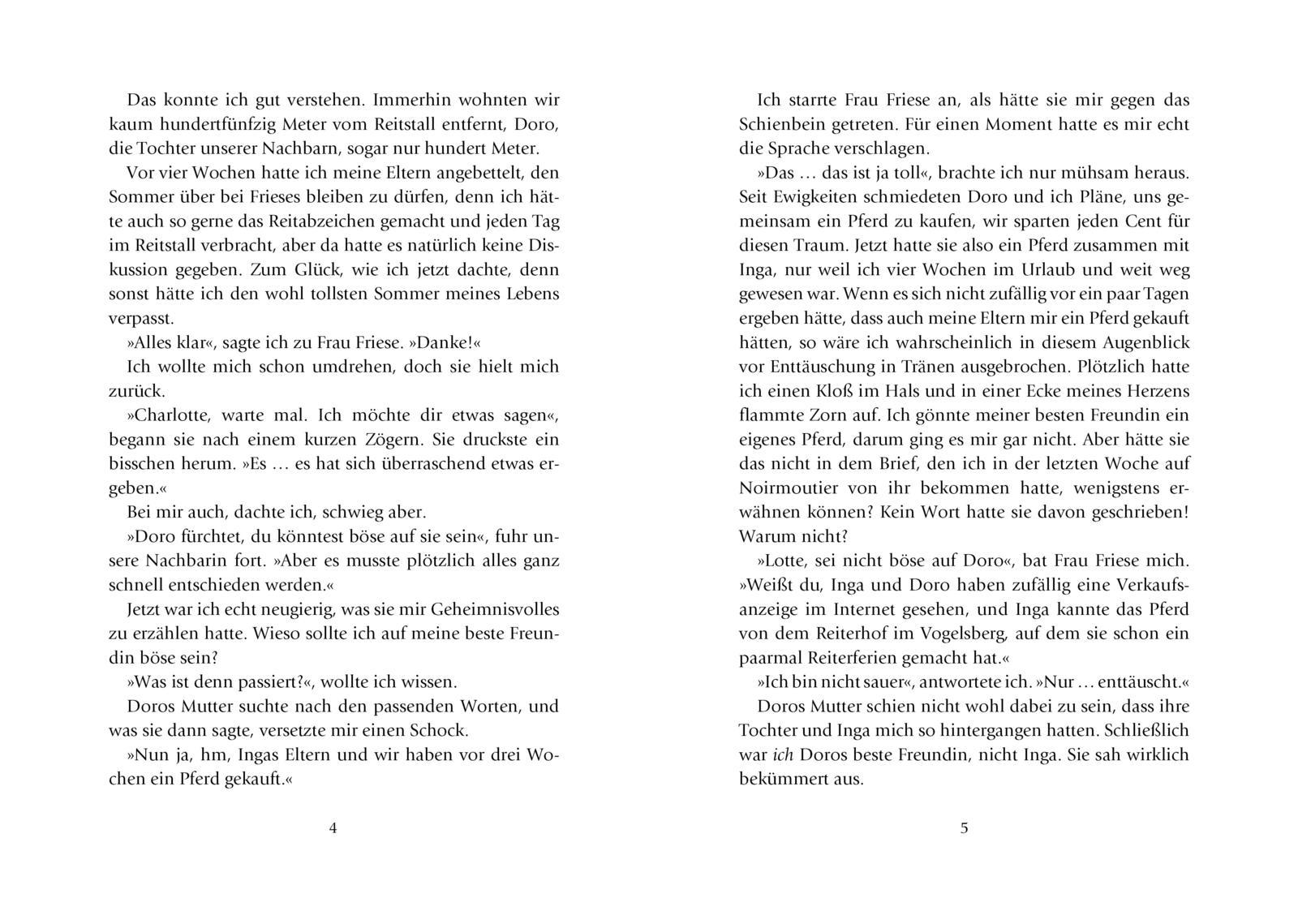 Beispielinhalt (Bild) Charlottes Traumpferd 2: Gefahr auf dem Reiterhof